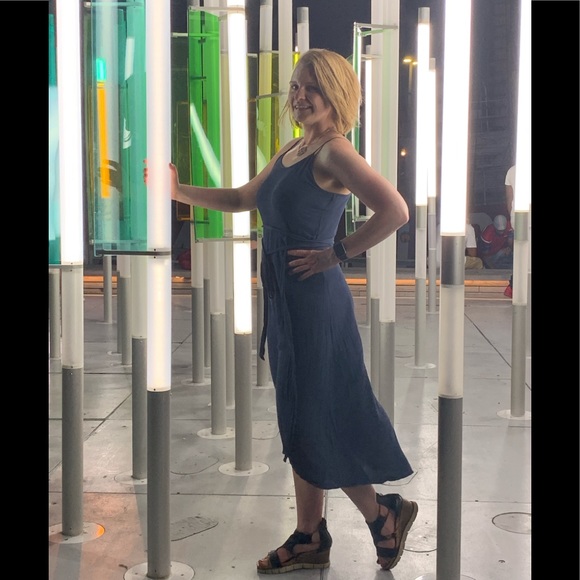 Ladies Blue Maxi Dress, size M - Picture 2 of 5